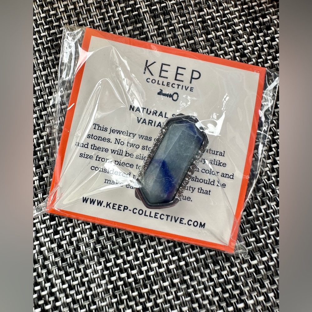 KEEP Collective charm: Geo Wishing Bar - Blue Aventurine